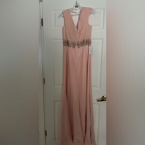 Elegant Pink Maxi Dress